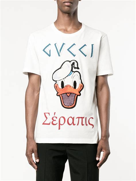 gucci donald duck t shirt white|Gucci Donald Duck t shirt.